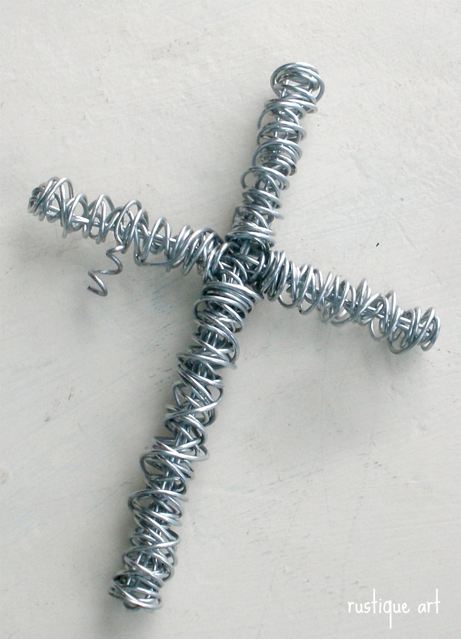 Rustique Art Designing a Beaded Wire Cross