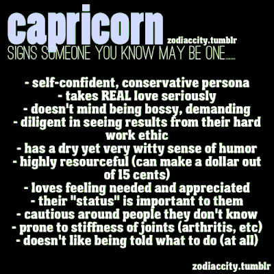 Signs Someone Is a Capricorn: | Capricorn Life - Capricorns Rock!