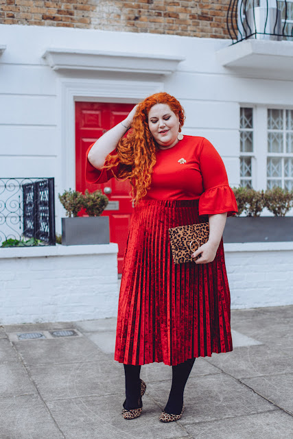 Curves & Curls: Red or Dead: A Plus Size Look feat M&S and ASOS