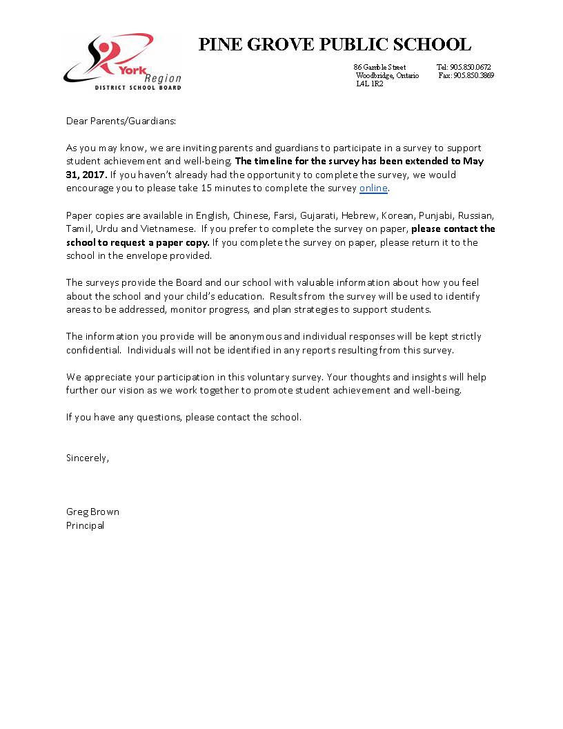 survey for parents