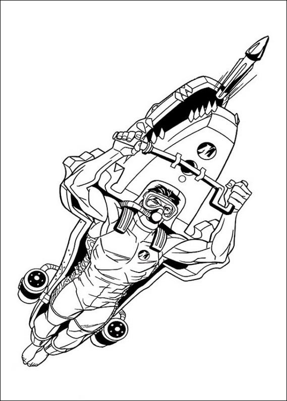 action figure coloring pages - photo #4