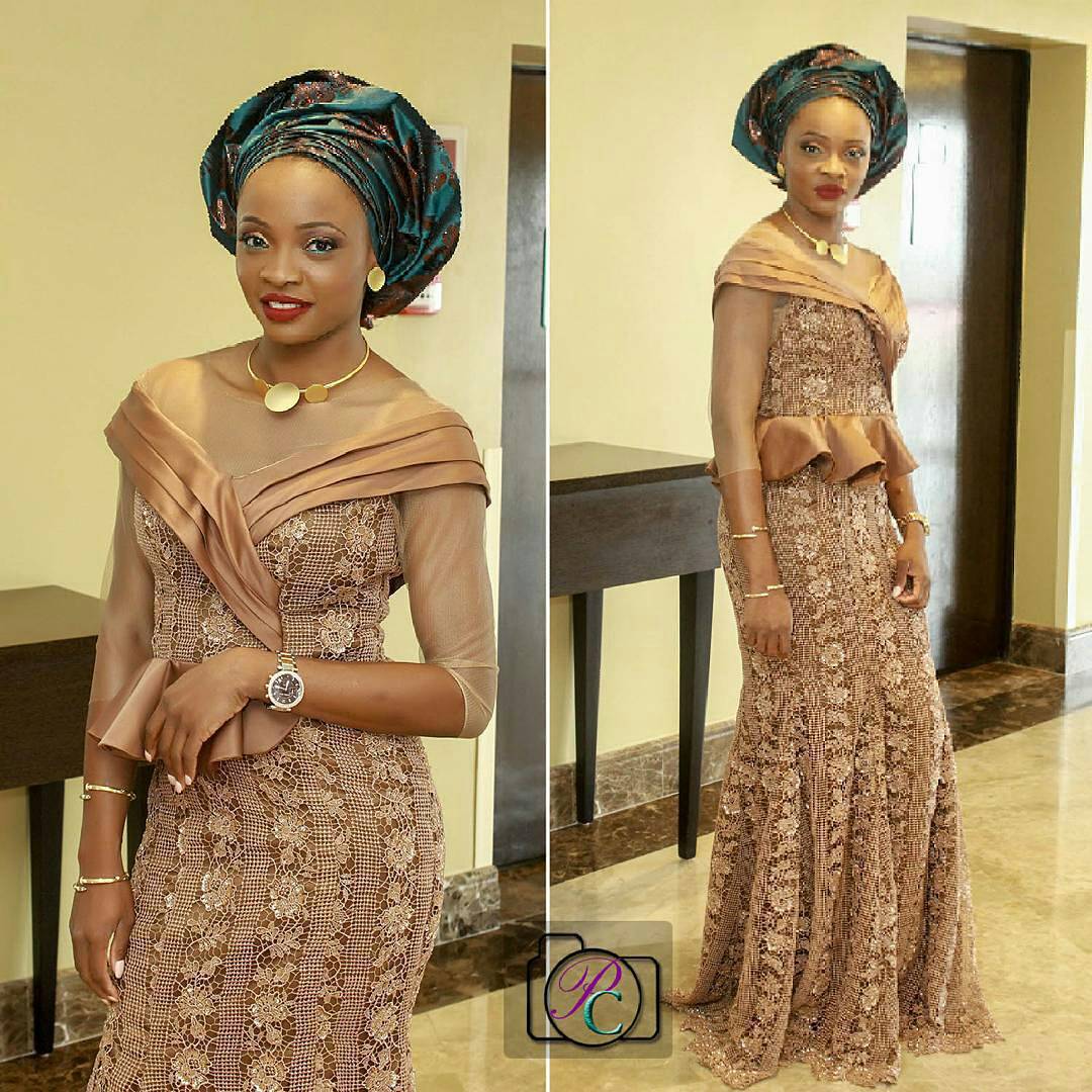 Beautiful Aso Ebi Long Gown Style DeZango