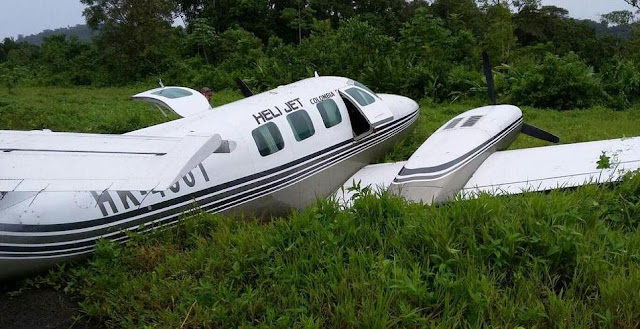 Daños sustanciales al fuselaje provocó la salida de pista del avión tipo Cessna 303 Crusader de matrícula HK-4561 en el Aeropuerto de Bahía Solano.