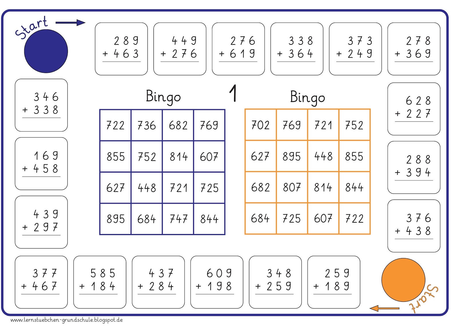 Mathe Bingo Mathe Bingo