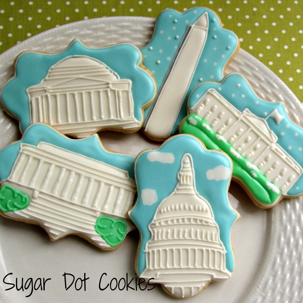 These Washington, DC themed cookies are available for purchase on my website