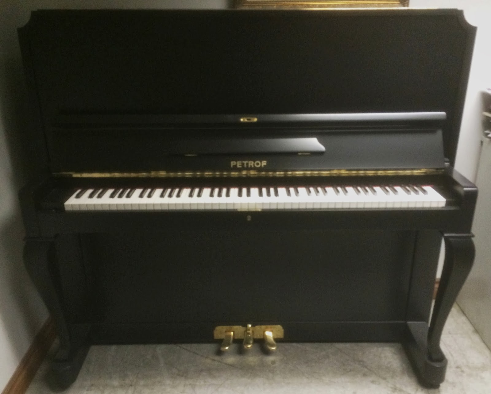 Used piano sale in Toronto area Petrof upright piano 54