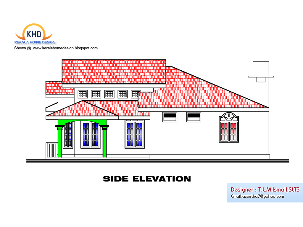 Single Floor House Plan and Elevation - 1495 Sq. Ft - Kerala home