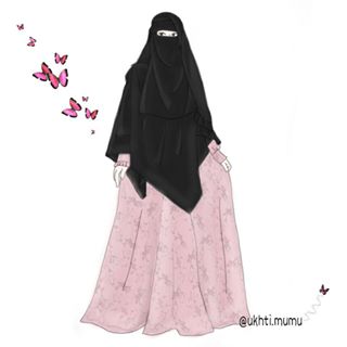 Gambar perempuan pakai purdah