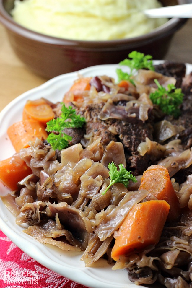 Slow Cooker German Style Pot Roast Renee's Kitchen Adventures