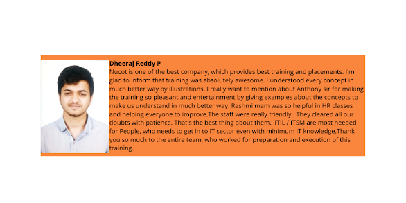 Dheeraj Reddy- Testimonial / Review About Nucot