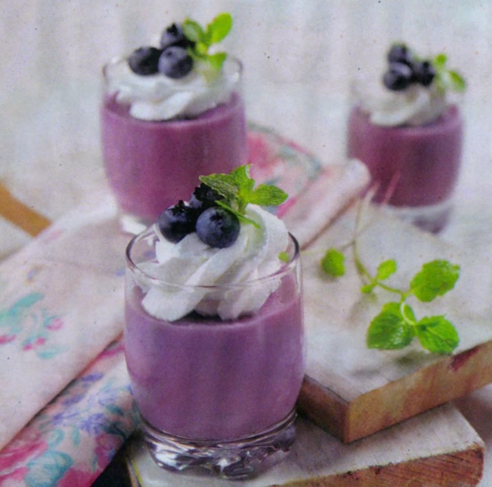 Resep Puding YOGURT BLUEBERRY PUDDING