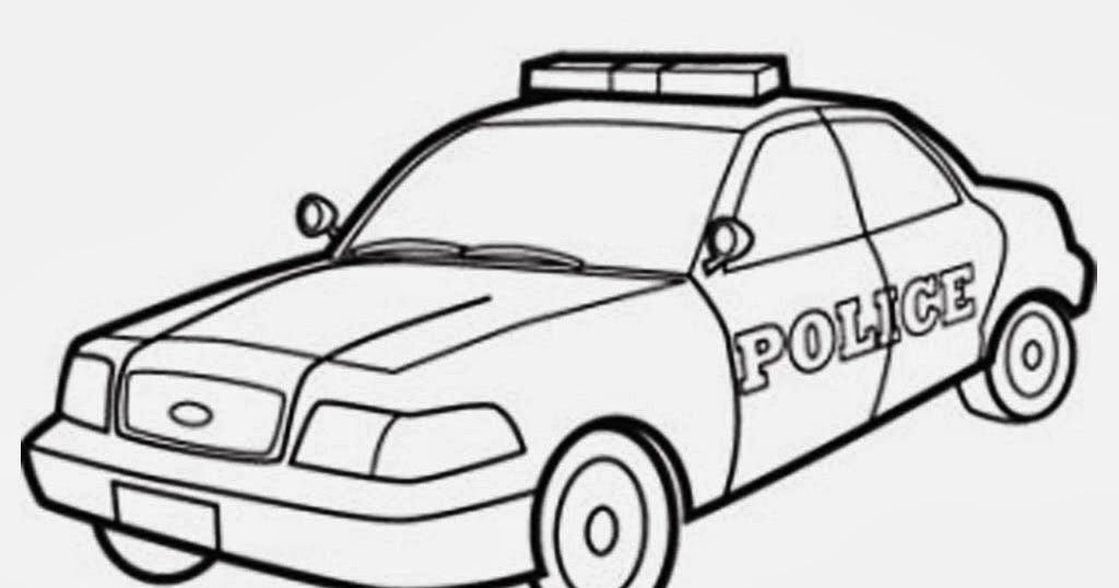 gambar mewarnai mobil polisi