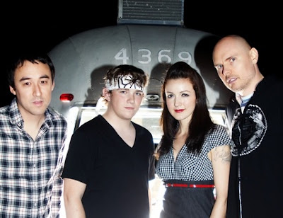 The Smashing Pumpkins Foto de The Smashing Pumpkins posando para fans
