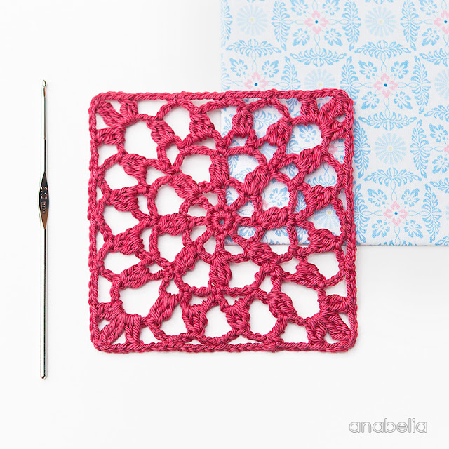 Crochet Square Motif  2/2017, Anabelia Craft Design