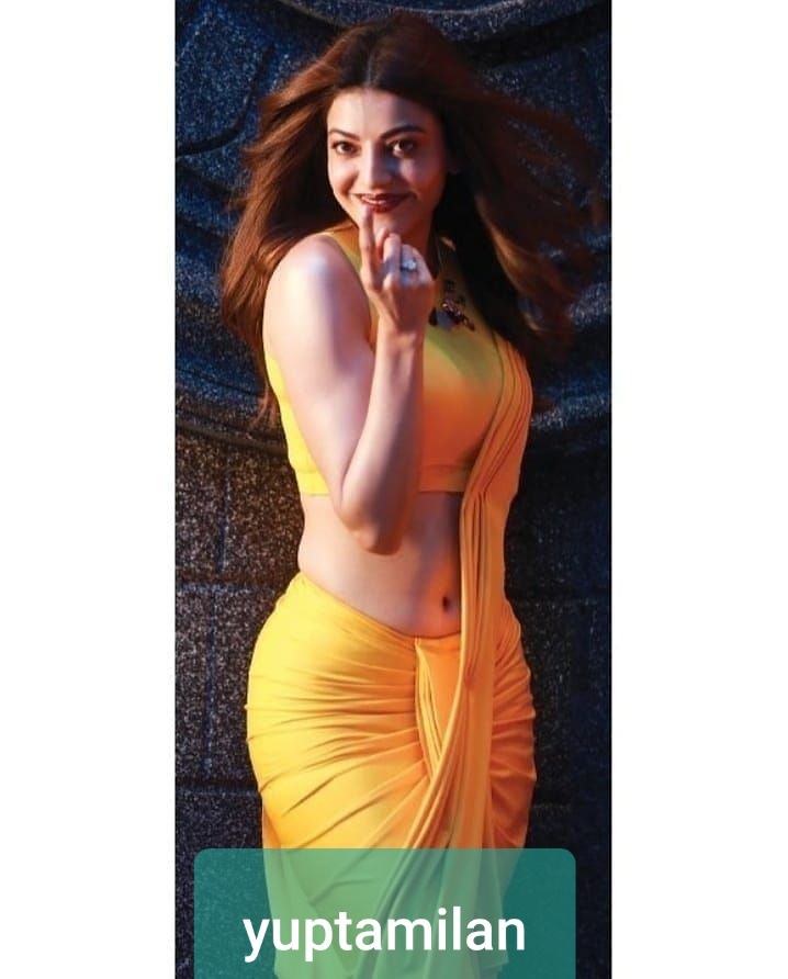 Kajal Agarwal Hot Navel Show In Saree Sexy Saree Wearing Reveals Her Hot Belly
