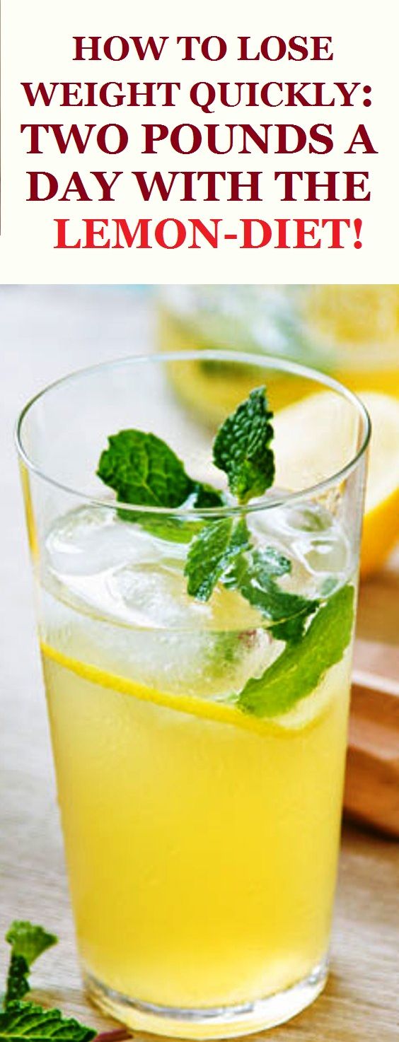 HOW TO LOSE WEIGHT QUICKLY TWO POUNDS A DAY WITH THE LEMONDIET