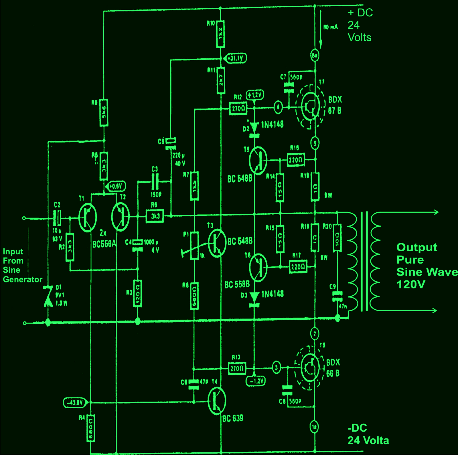 How to Build a100 Watt, Pure Sine Wave Inverter Circuit ...