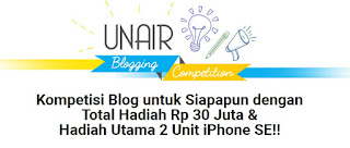 Unair Blogging Competition 2016, Hadiah 30 Jt Unair Blogging Competition 2016, Hadiah 30 Jt