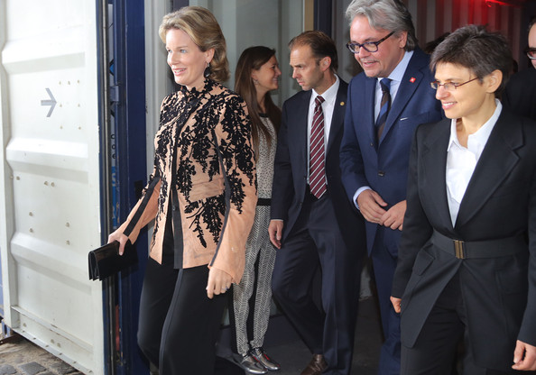 Queen Mathilde of Belgium attended the 'Fashion Talks Get Inspired' event in Antwerpen
