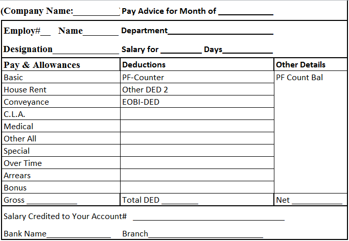 Free Salary Slip Format And Template 15 Salary Slip Excel Word