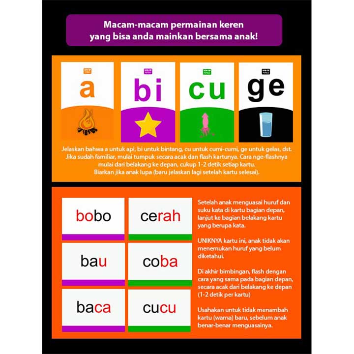 Flash Card Membaca Seri 1