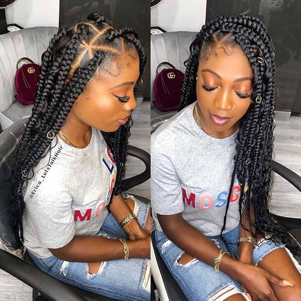 26 Amazing Goddess Box Braids Hairstyles Ponytails Tutorials