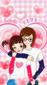 Cartoon Korean Couple