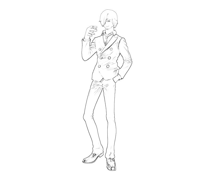 Sanji One Piece Coloring Pages Coloring Pages 