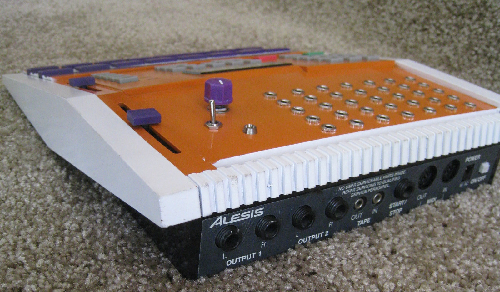 matrixsynth-orange-circuit-bent-alesis-hr-16-w-pitch-and-led-patch-grid