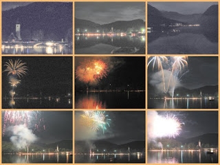 Fireworks above Lake Bohinj - Slovenia