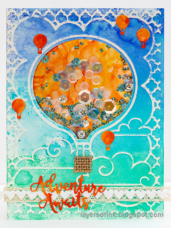 Layers of ink - Hot Air Balloon Shaker Card Tutorial by Anna-Karin Evaldsson. Layers of ink - Hot Air Balloon Shaker Card Tutorial by Anna-Karin Evaldsson.