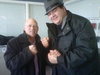 Meeting a local Boxing Legend