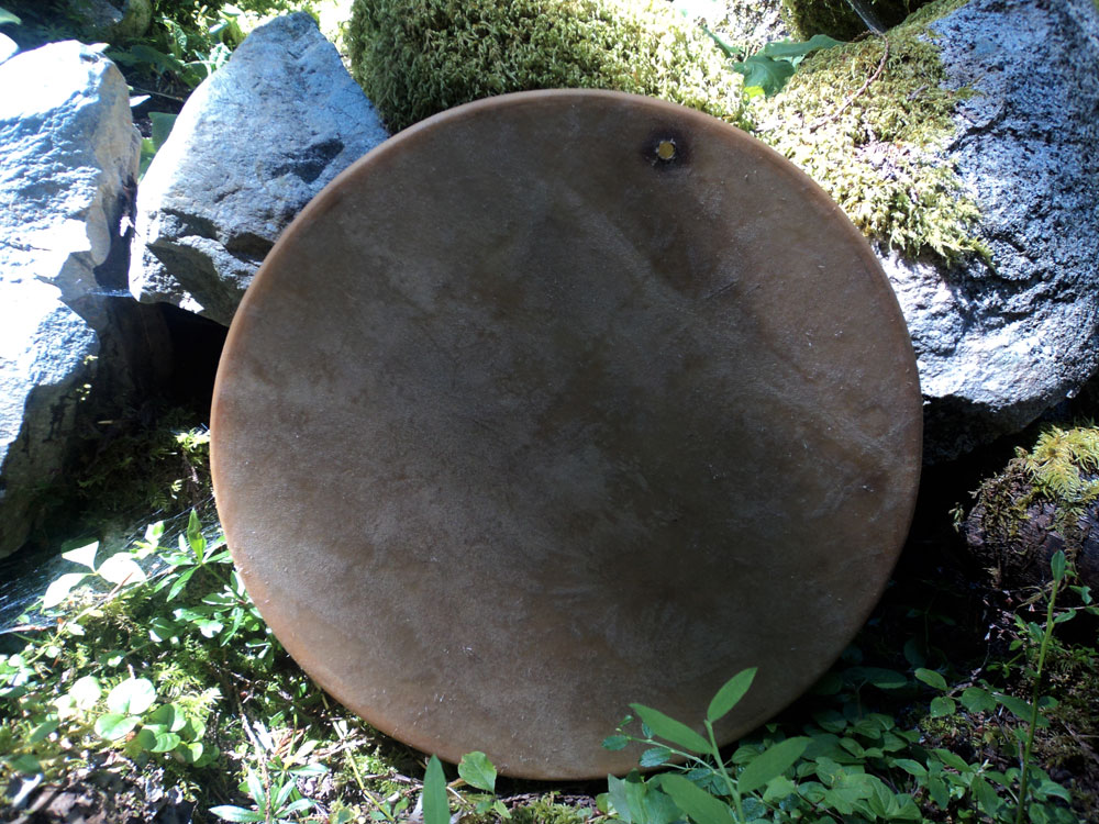 The Journey Oracle Painting a rawhide drum