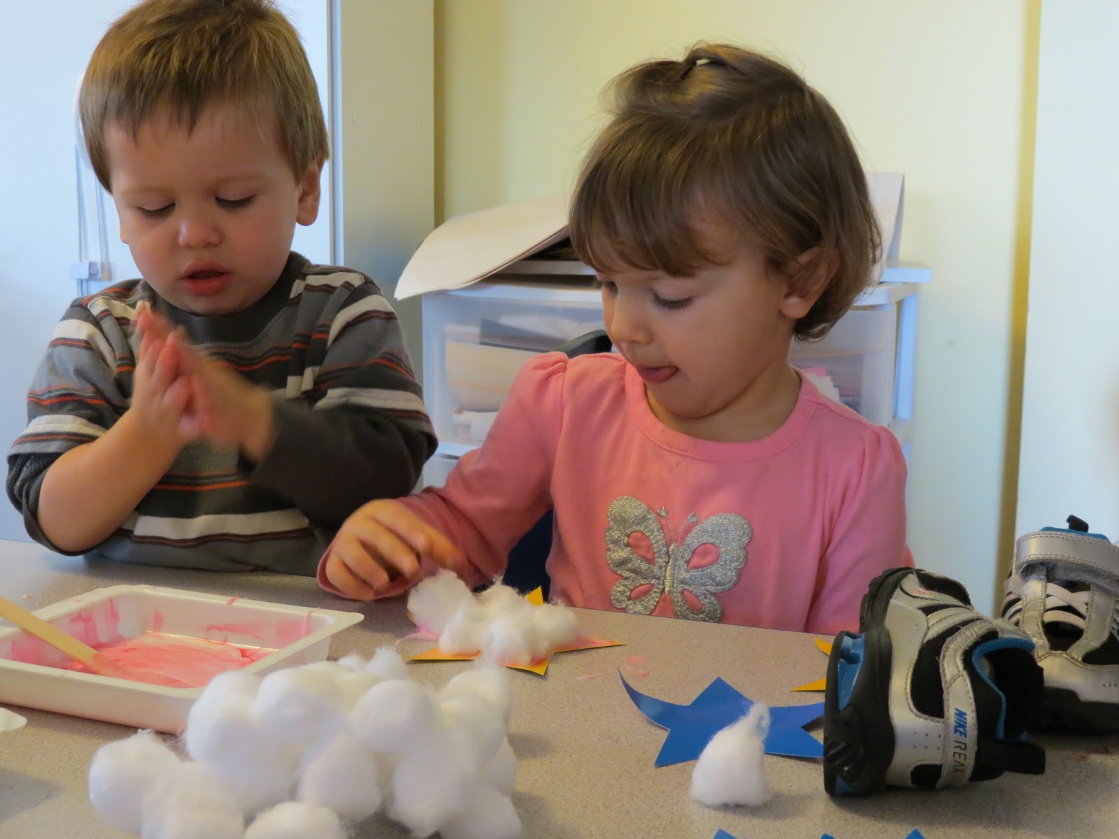 Kozy Kids Family Childcare Paint, Glue and Cotton Balls