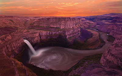 Palouse Falls Washington USA Full HD Nature Background Wallpaper for Laptop Widescreen