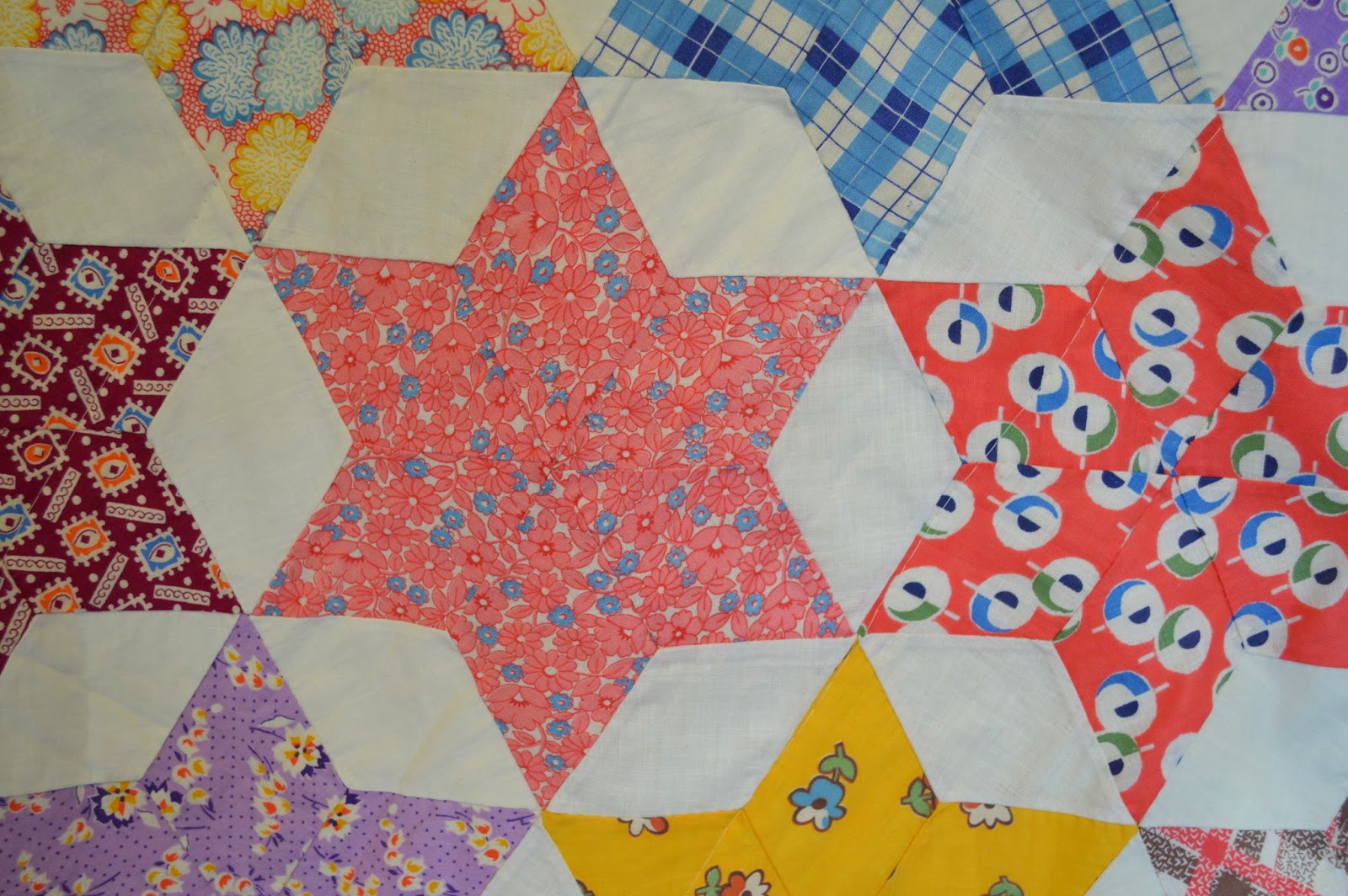 The Quilt Barn Vintage Quilt Thursday 6 Pointed Star