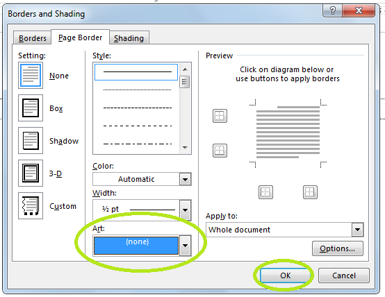 cara membuat bingkai di word