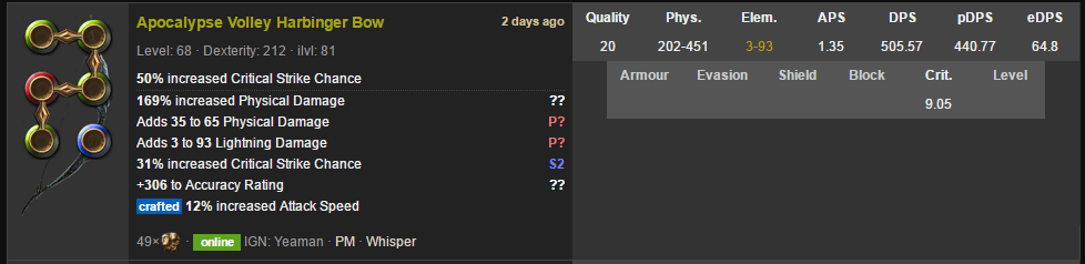 poe tornado shot guide ded