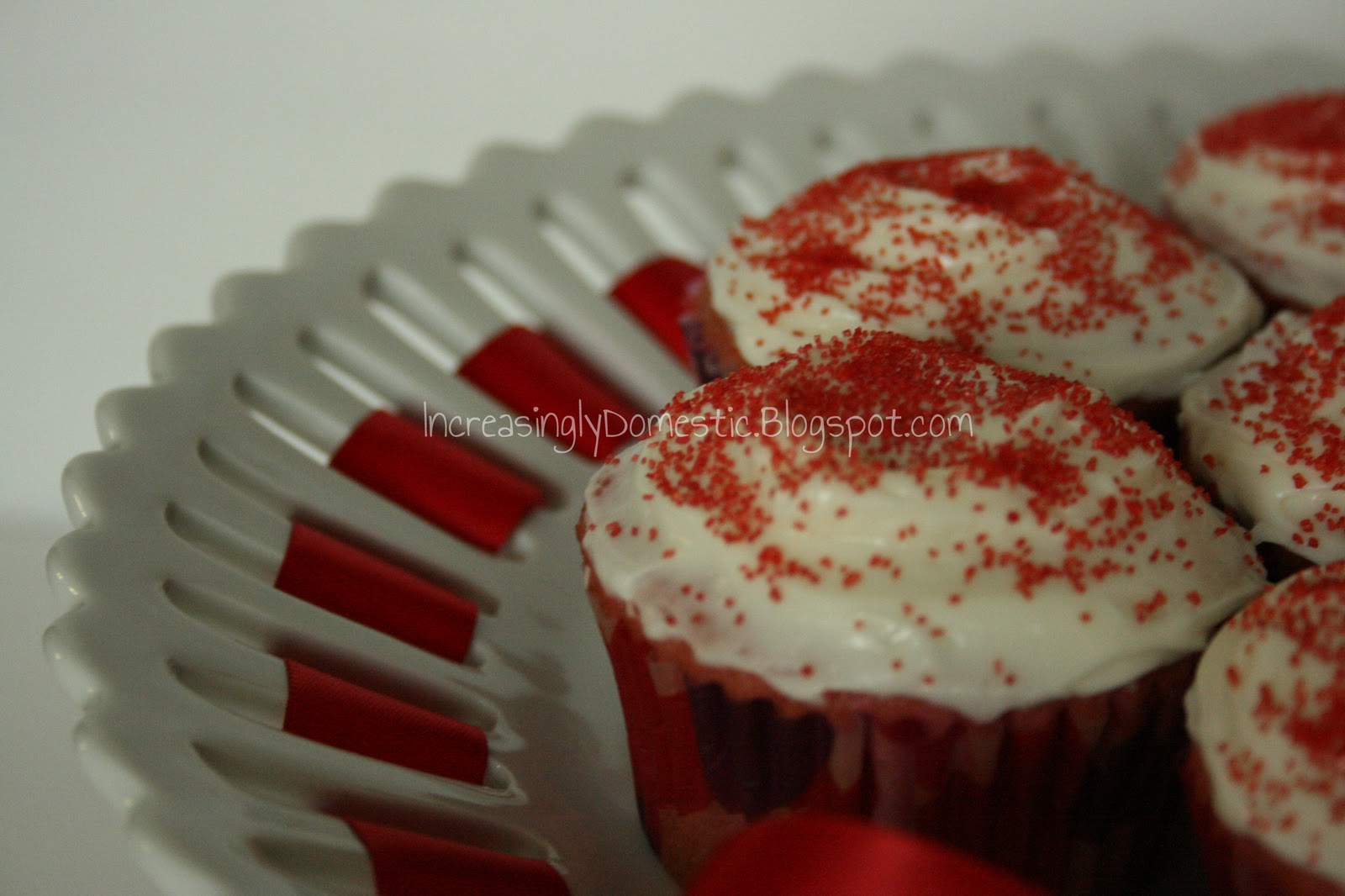 Increasingly Domestic Ribbon Cake Plate