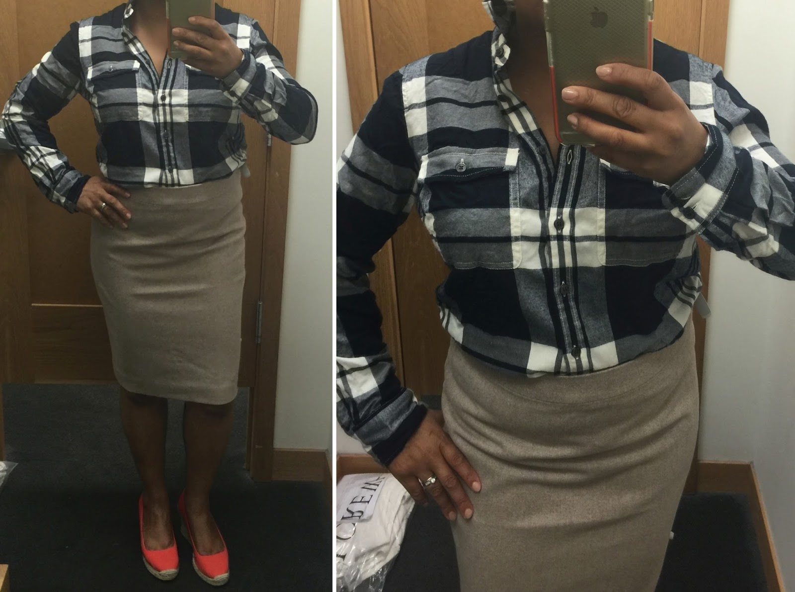 flannel tie skirt