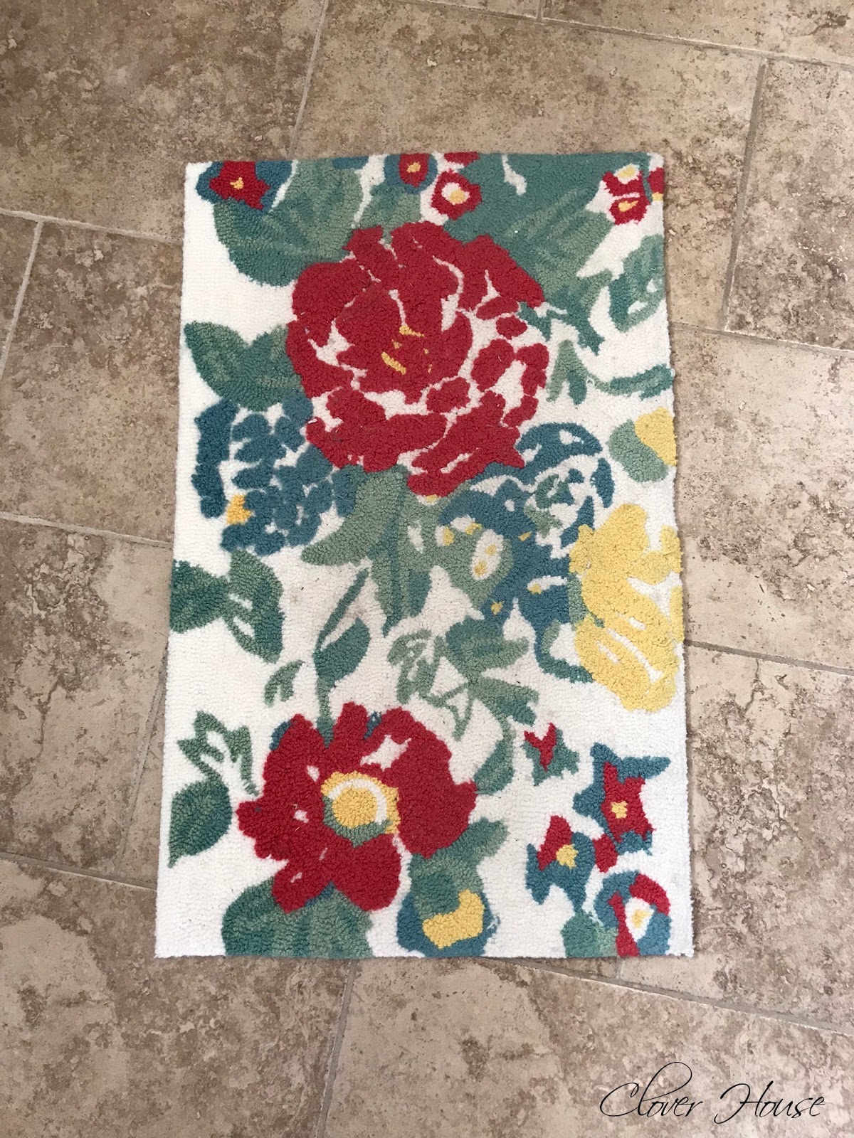 Clover House My Easy Way to Clean an Area Rug
