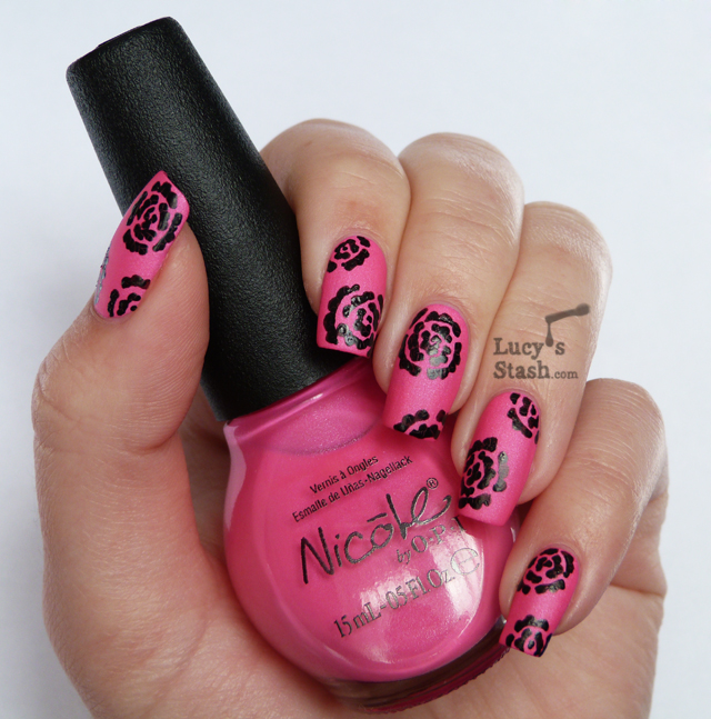 Lucy's Stash - Barry M Nail Art Pen Black over Nicole By OPI Still Into Pink