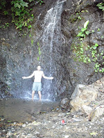 All that's missing is the 'Head & Shoulders' A refreshing waterfall to cool off in