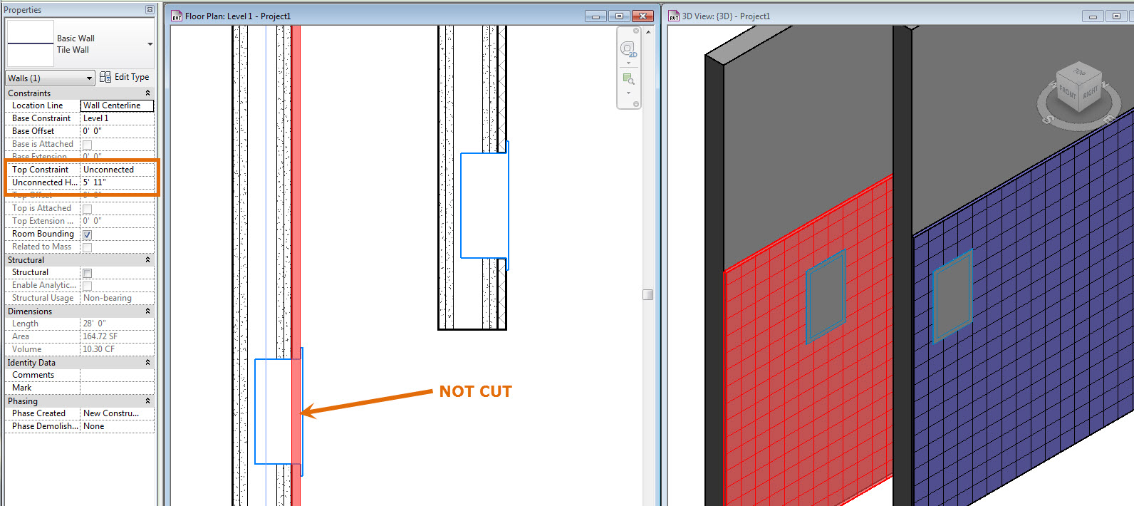 Revit Family Not Cutting Wall Properly