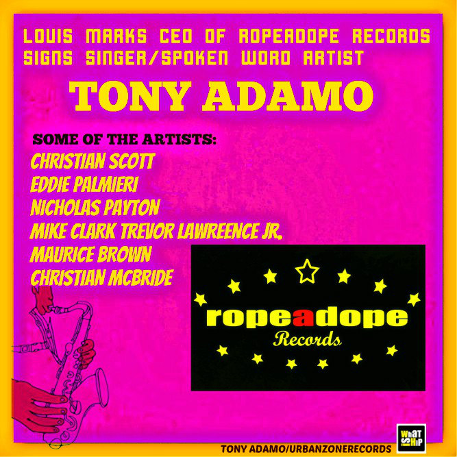 Tony Adamo NU JAZZ VOCAL TRIP BOP SPOKEN WORD ROPEADOPE RECORDS/Tony Adamo