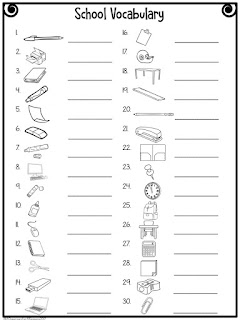 A Classroom For All Seasons: Free Classroom Vocabulary Cards for Your