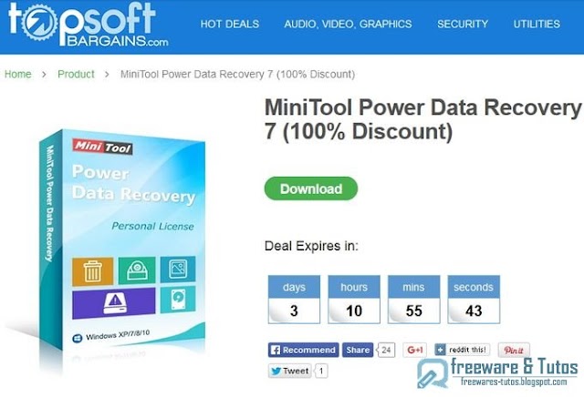 Offre promotionnelle : MiniTool Power Data Recovery 7.0 gratuit pendant 3 jours !