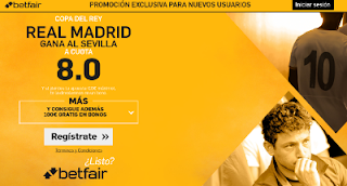 betfair supercuota 8 Real Madrid gana Sevilla Copa 12 enero betfair supercuota 8 Real Madrid gana Sevilla Copa 12 enero