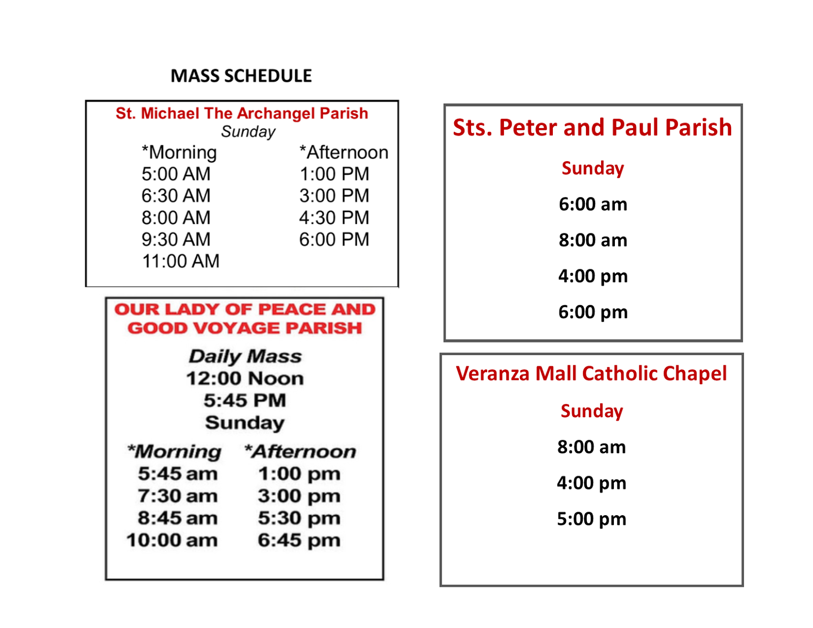 Dream Team Event Productions Gensan Catholic Mass Schedule
