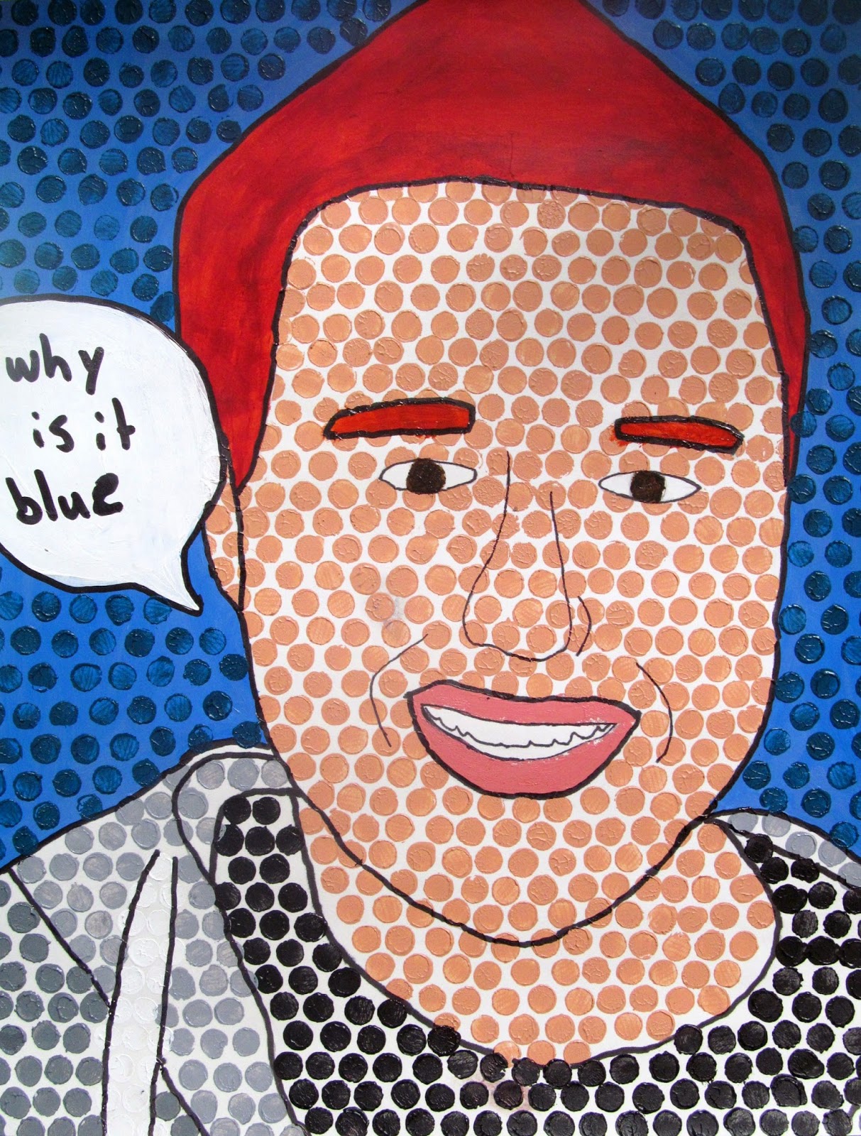 Ms. Eaton's Phileonia Artonian Pop Art Self Portraits Roy Lichtenstein Inspired